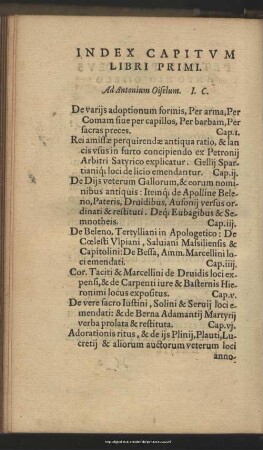Index Libri Primi