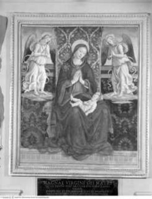 Madonna mit schlafendem Christuskind und zwei Engeln ("Madonna delle Scale")
