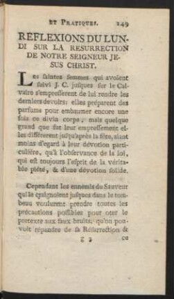 Reflecions Du Lundi Sur La Resurrection De Notre Seigneur Jesus Christ