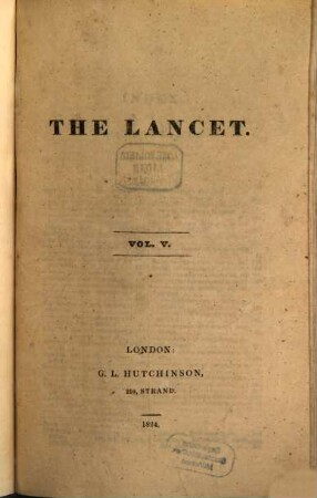 The lancet, 5. 1824