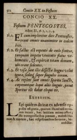 Concio XX. in Festum Pentecostes.