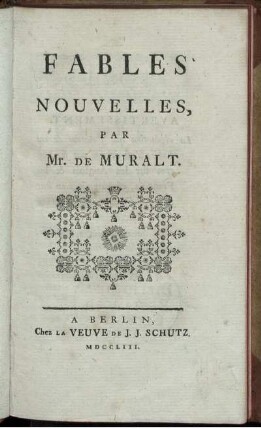 Fables Nouvelles