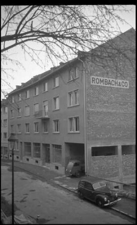 Freiburg: [Rombach] Verlagsgebäude, mit Giebelwand, unfertig
