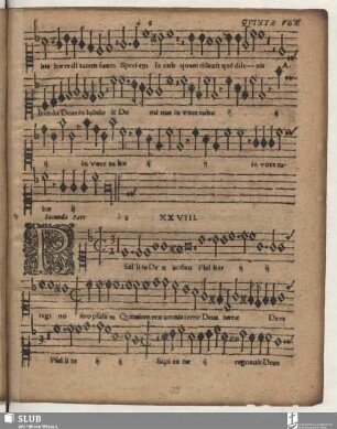 XXVIII. secunda pars: Psallite Deo nostro
