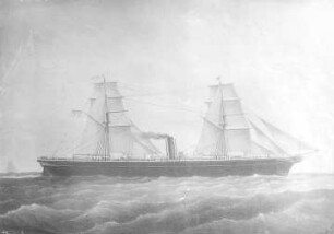 Postdampfer "Hermann", 1850 : Technikgeschichte | Navigare necesse est... - Altes und modernes Schiffahrtswesen | Dampfschiff