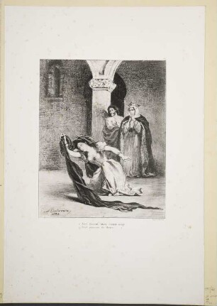 Gesang Ophelias, Blatt 12 der Folge "Illustrationen zu Shakespears Hamlet"