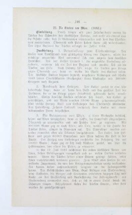 22. Die Türken vor Wien. (1683)