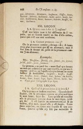 XXI. Leçon. [-] XL. Leçon.