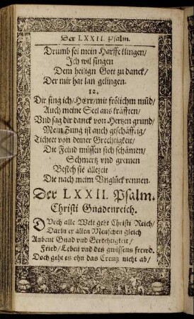 Der LXXII. Psalm. - Der LXXX. Psalm.