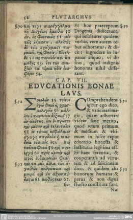 Cap. VII. Educationis Bonae Laus