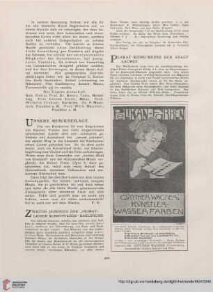 Zweites Jahrbuch der ,,Heimatlichen Kunstpflege'' Karlsruhe