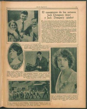 El casamiento de los señores Jack Dempsey (hijo) y Jack Dempsey (padre) [Fotografías]