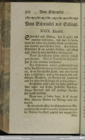 Vom Schwindel und Schlage. XXIX. Kapitel