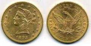 10 Dollar, Goldmünze