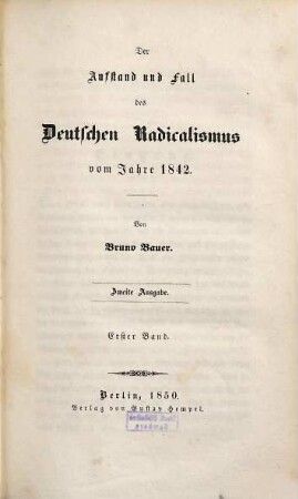 Vollständige Geschichte der Partheikämpfe in Deutschland während der Jahre 1842 - 1846, 1