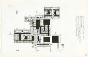 Krankenhaus (Diplomarbeit bei Peter Poelzig): Grundriss Erdgeschoss 1:200