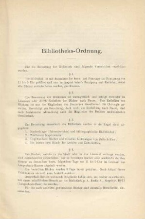 Bibliotheks-Ordnung