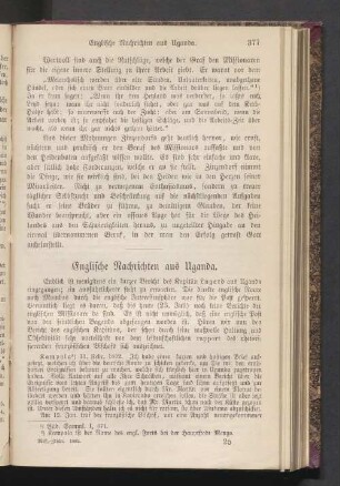 Englische Nachrichten aus Uganda