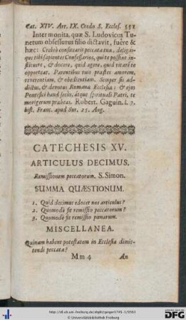 Catechesis XV.