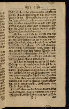 21-30, [..., daher er vor sein Kriegs-] Volck, welches er bey gegenwärtigen Umständen...