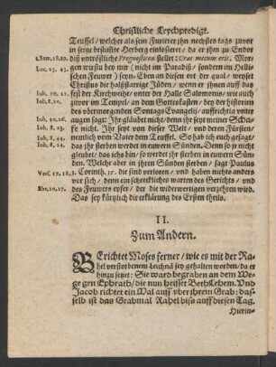 II. Zum Andern. [ Von dem ehrlichen begrebniß/ und ansehnlichen Epitaphio oder Grabstein/ so zu ihrem gedechtniß auffgerichtet worden.]