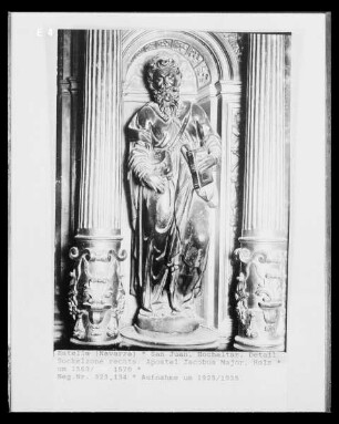 Hochaltar, Obergeschoss, Detail: Apostel Jacobus Major