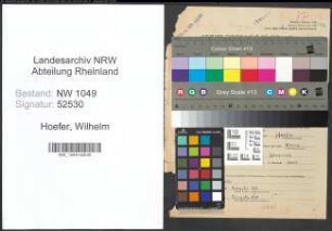 Entnazifizierung Wilhelm Hoefer , geb. 02.01.1905 (Verwaltungsbeamter)