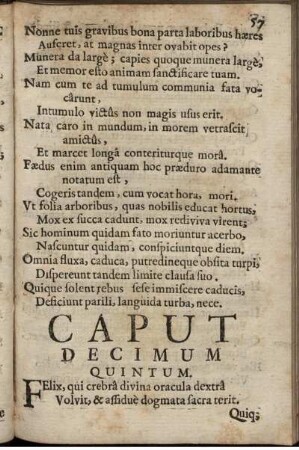 Caput Decimum Quintum