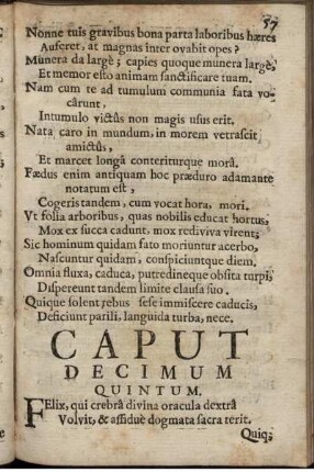 Caput Decimum Quintum