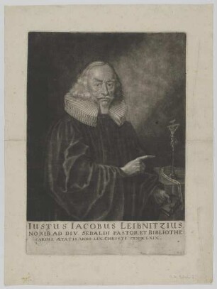 Bildnis des Iustus Iacobus Leibnitzius