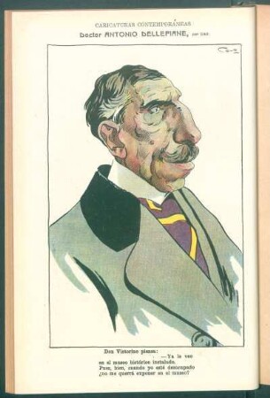 Doctor Antonio Dellepiane : Caricaturas contemporáneas