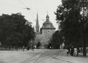 Mühlhausen, Inneres Frauentor : Mühlhausen. Inneres Frauentor. Feldseite