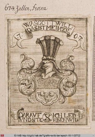 Wappen des Franz Zeller