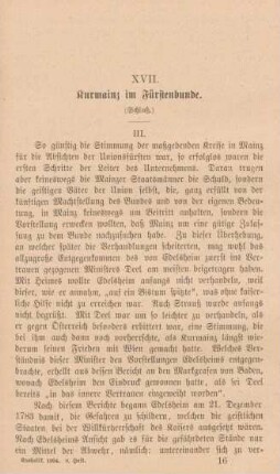 241-258 Kurmainz im Fürstenbunde : Schluß