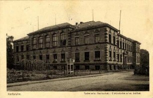 Postkartenalbum mit Motiven von Karlsruhe. "Karlsruhe. Technische Hochschule: Elektrotechnisches Institut"