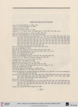 Ortsverzeichnis