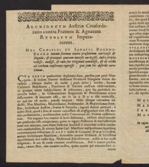 1v-9v, Triga pactorum et consiliorum Austriacorum...