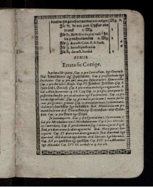 Errata sic Corrige