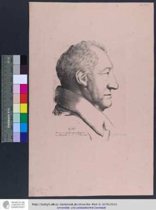 Göthe / Nach einer Zeichnung von Jagemann von Nannette. V. Paris 1818