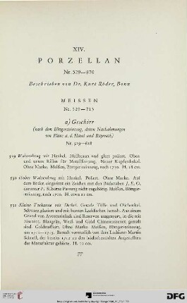 Meissen (Nr. 529-713)