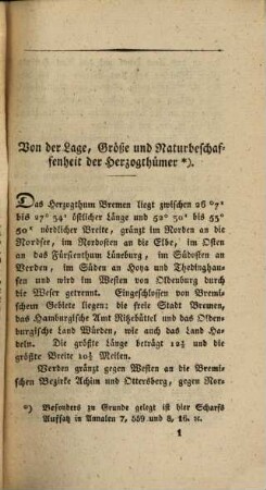 Geschichte und Landesbeschreibung der Herzogthümer Bremen und Verden. 1