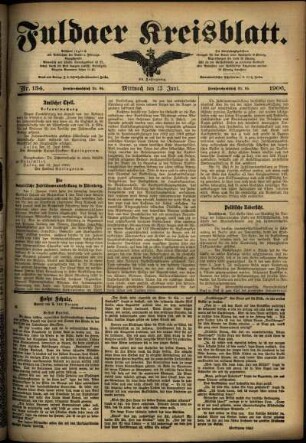 Ausgabe vom Mittwoch, den 13. Juni 1906.