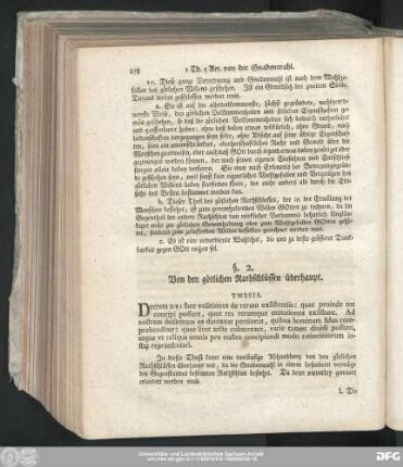 §. 2. Von den götlichen Rathschlüssen überhaupt.