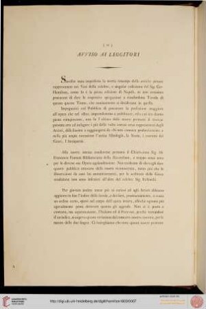 Avis aux lecteurs / Avviso ai leggitori