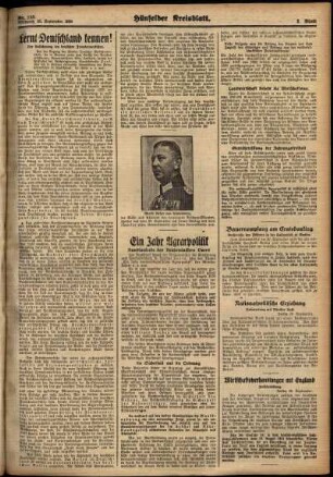 Zweite Ausgabe vom Mittwoch, den 26. September 1934.