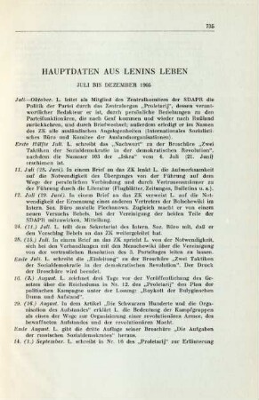 Hauptdaten Aus Lenins Leben Juli Bis Dezember 1905
