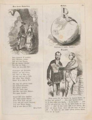 "Der treue Cavalier" "Rebus" "Bezahlt"
