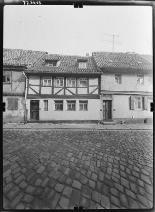 Quedlinburg, Goldstraße 17. Wohnhaus um (2. H. 17. Jh.). Straßenfront