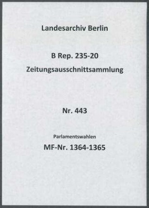 Parlamentswahlen