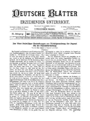 Der Wert freiwilliger Bestrebungen zur Tüchtigmachung der Jugend für die Charakterbildung : (Fortsetzung)